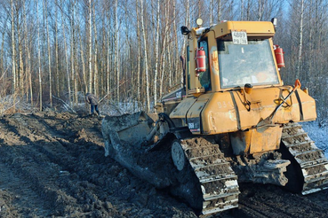 В поселке Ковалево изъята спецтехника нарушителей