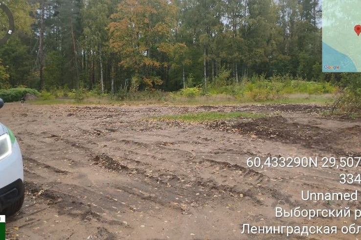 В Выборгском районе ликвидировали свалку объемом 50 м³ близ посёлка Овсяное