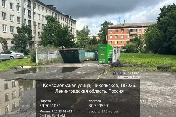 В Тосно ликвидированы захламления у контейнерных площадок