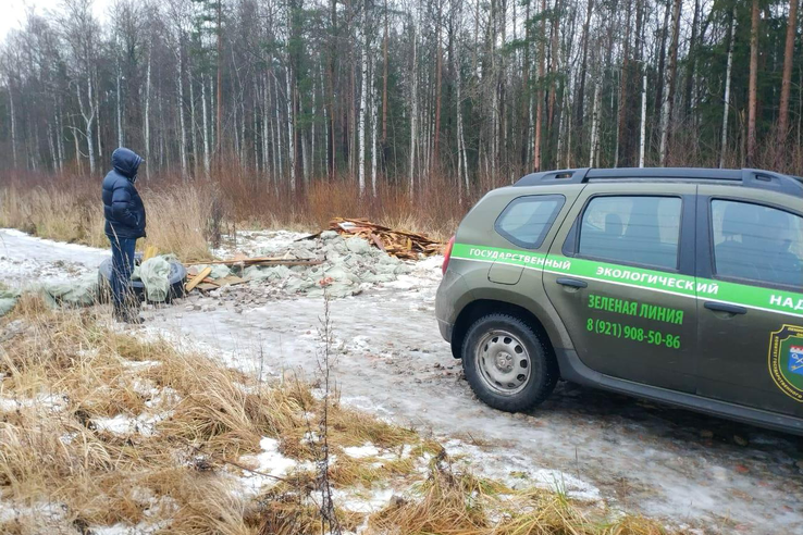 Областной Эконадзор возбудил административное дело по факту несанкционированного сброса отходов в Ржевском лесопарке