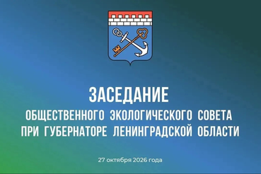 Заседание общественного экологического совета при губернаторе Ленинградской области