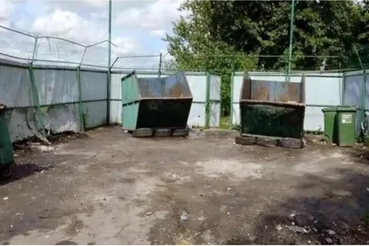 В Колтушах ликвидировали свалку у контейнерной площадки
